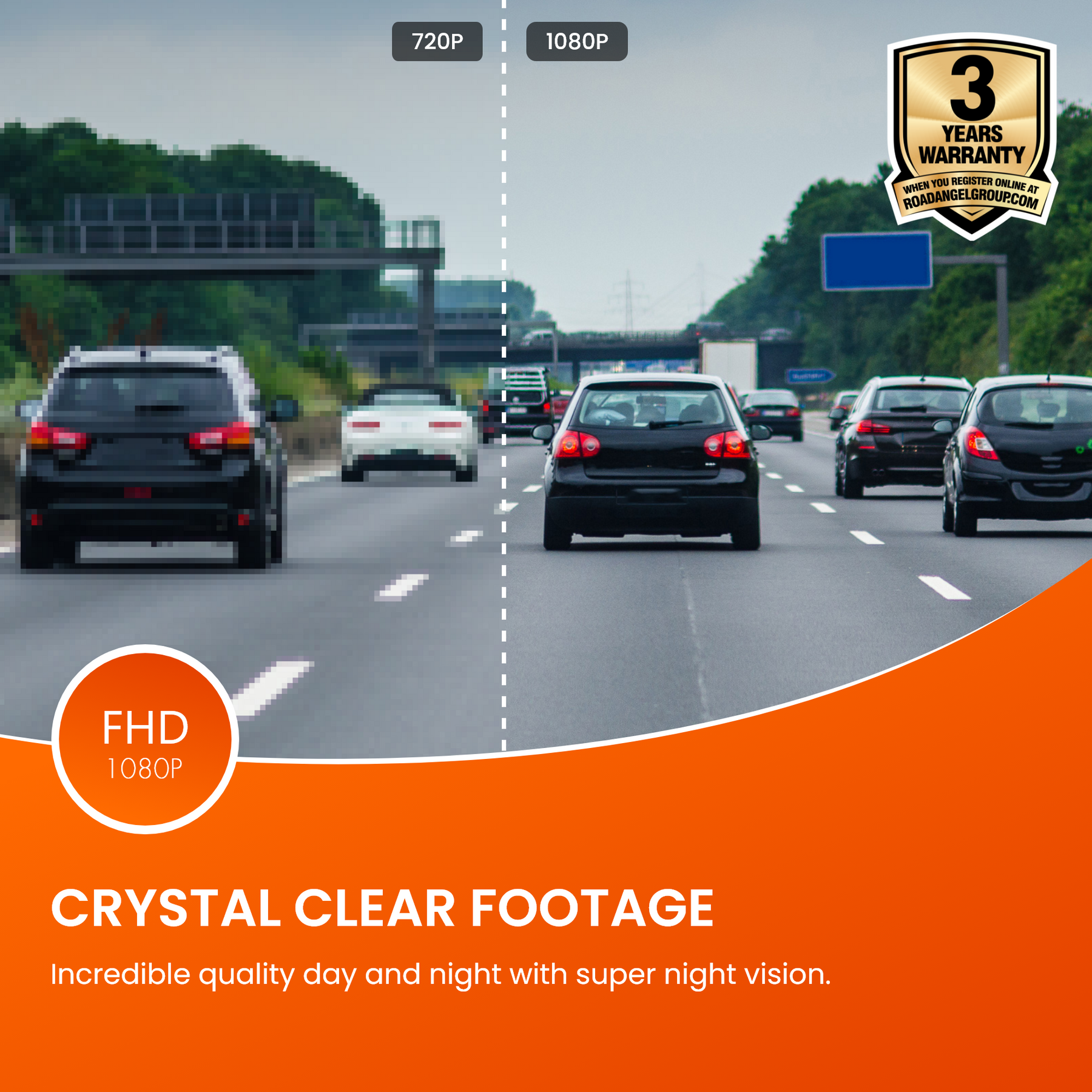 Road Angel Halo Go 1080p Full HD Kompakte Dashcam
