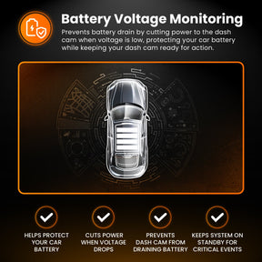 NEW - HWK5VC-OBD Road Angel Halo Dash Cam 5V 2-in-1 Hardwire Kit- USB Type-C, Fuse Taps & OBD 2